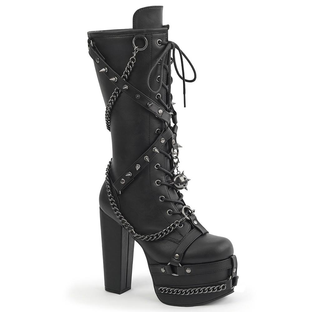 DemoniaCult - TORMENT156 Platform Boots - Black Product image